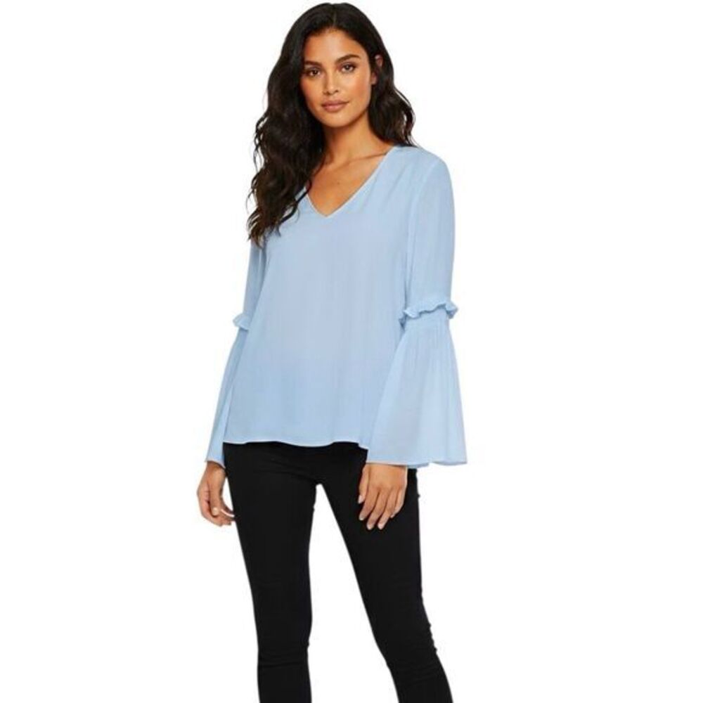 LOFT Womens Blouse Size XL Long Sleeve Bohemian, Boho Soft Girl Pastel Festival